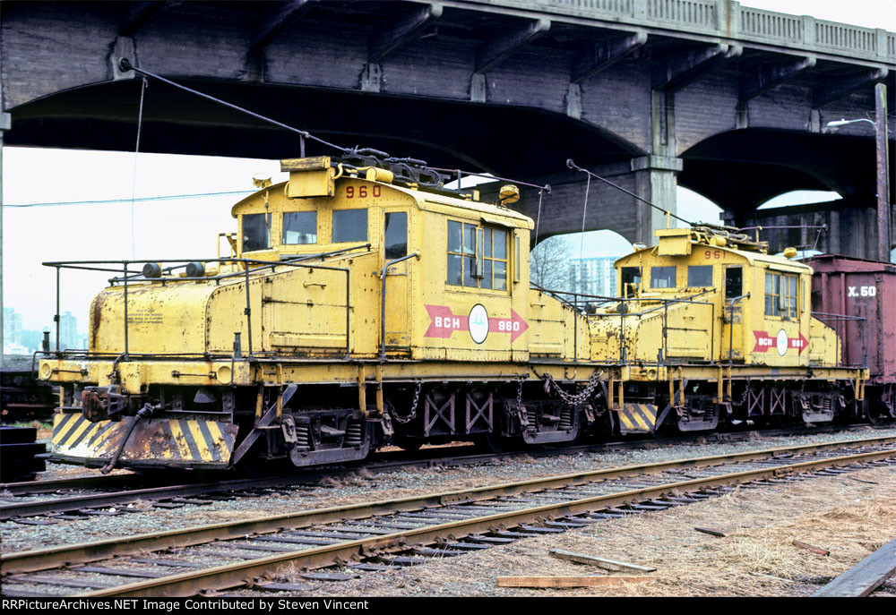 BC Hydro stored electric motors BCH #960 & #961